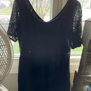 Black lace dress